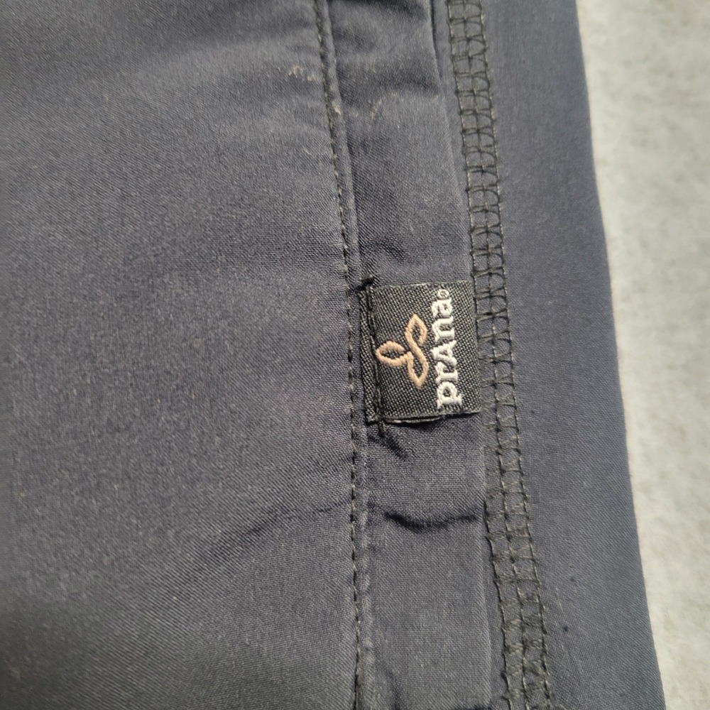 Prana Breathe Mens Yoga Climbing Pants Medium Charcoal Gray Elastic Waist Pocket - Picture 4 of 9